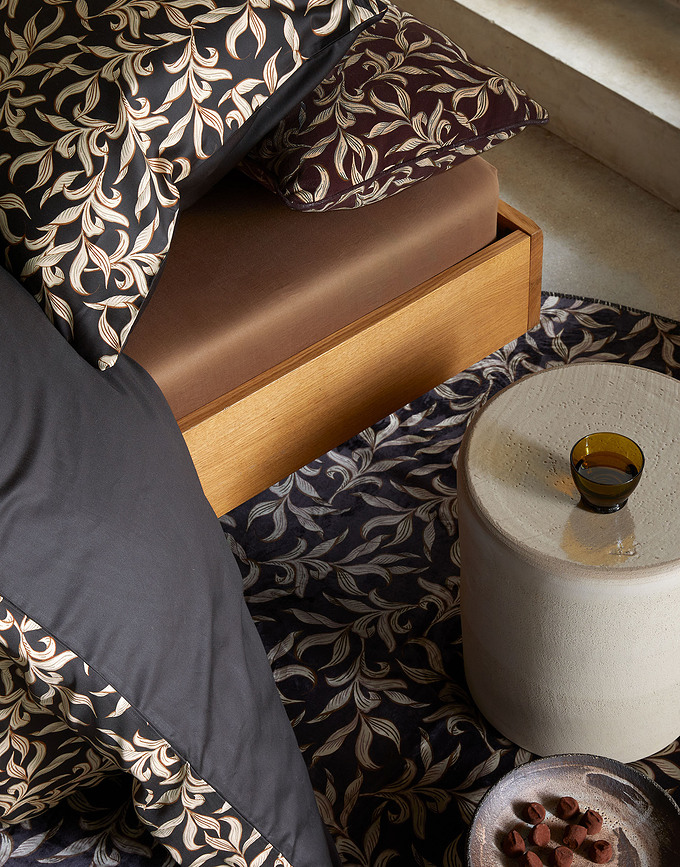 Juliette Posteljnina z zadrgo, 140 x 200 cm / 70 x 90 cm, črna, 2-delni set