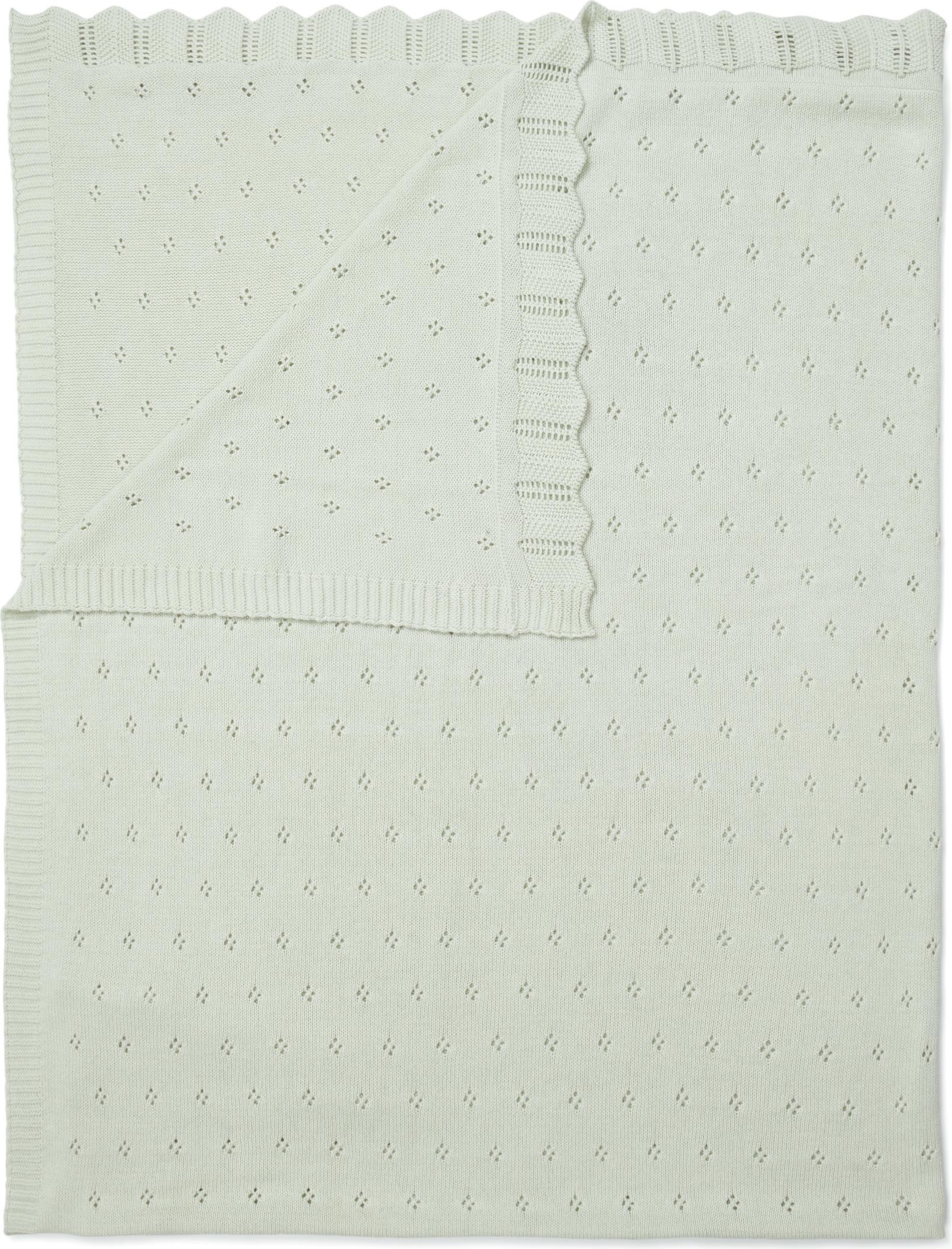 Decken und Wolldecken Knitted Ajour Decke 130 X 170 Cm Hellgrün