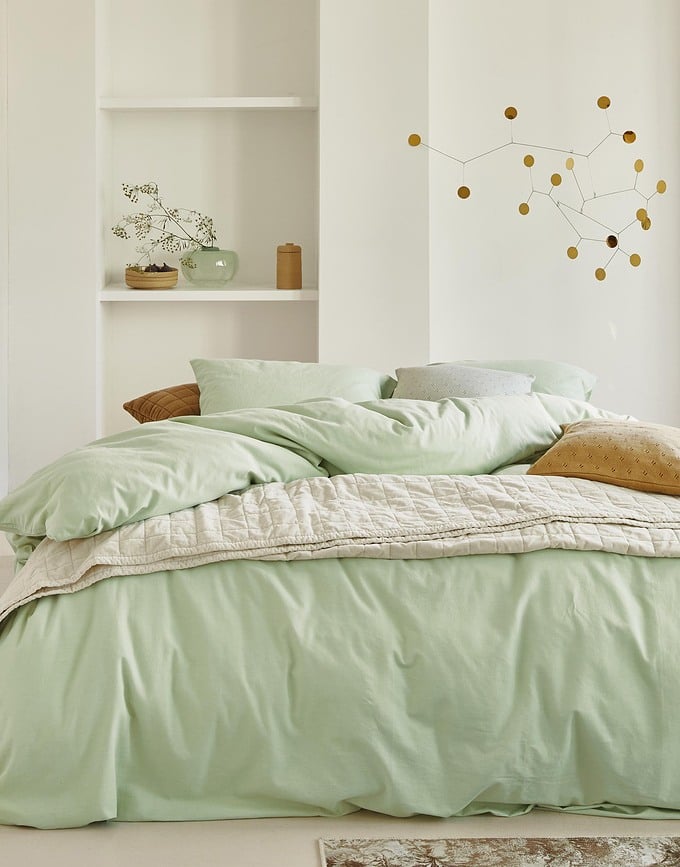 Knitted Ajour Deka 130 x 170 cm žuta