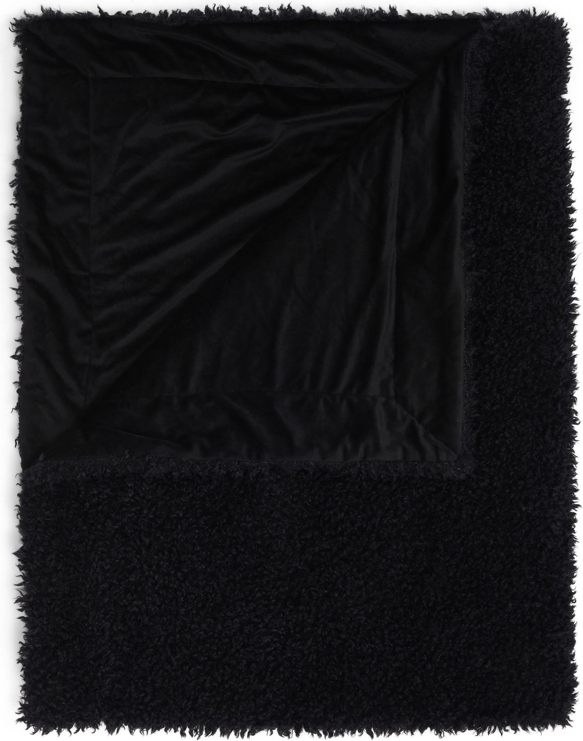 Koc futrzany Shelley 150 x 200 cm ciemnogranatowy