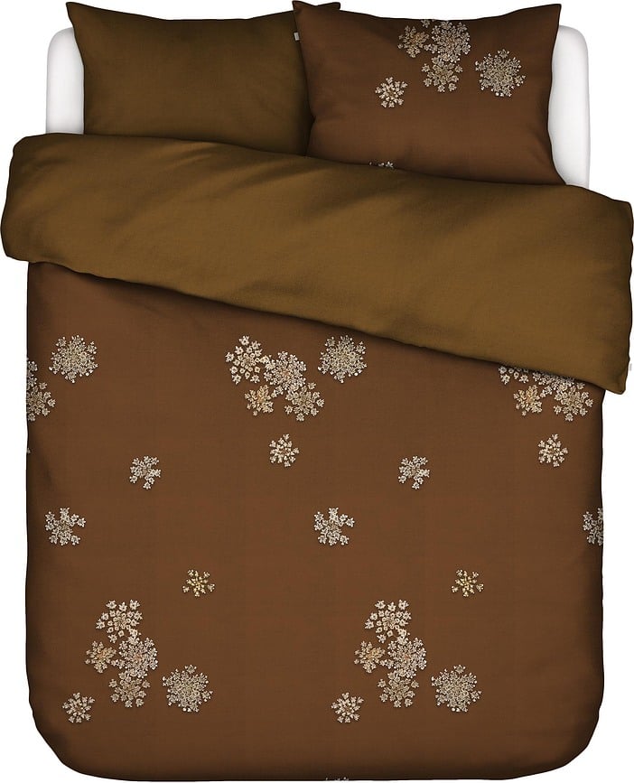 Lauren Posteljina 200 x 220 cm cimet s 2 jastučnice 60 x 70 cm na preklop