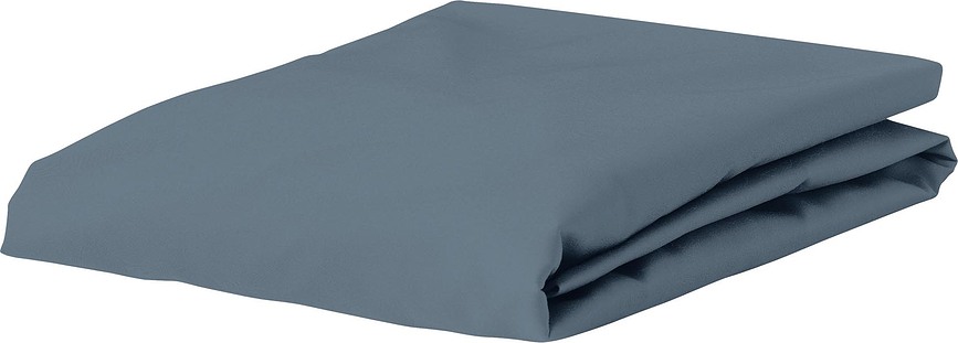 Lenzuolo con elastico Minte 80 x 200 cm celeste con sfumatura grigia