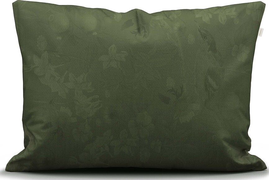 Lisa Parure de Lit 260 x 220 cm, verte, fermeture rabat, avec 2 taies d'oreiller 60 x 70 cm