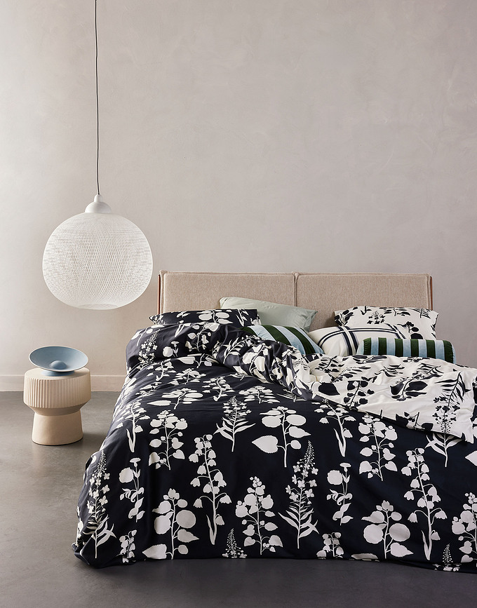 Liva Taies d'Oreiller 50 x 70 cm, noir et beige, Lot de 2