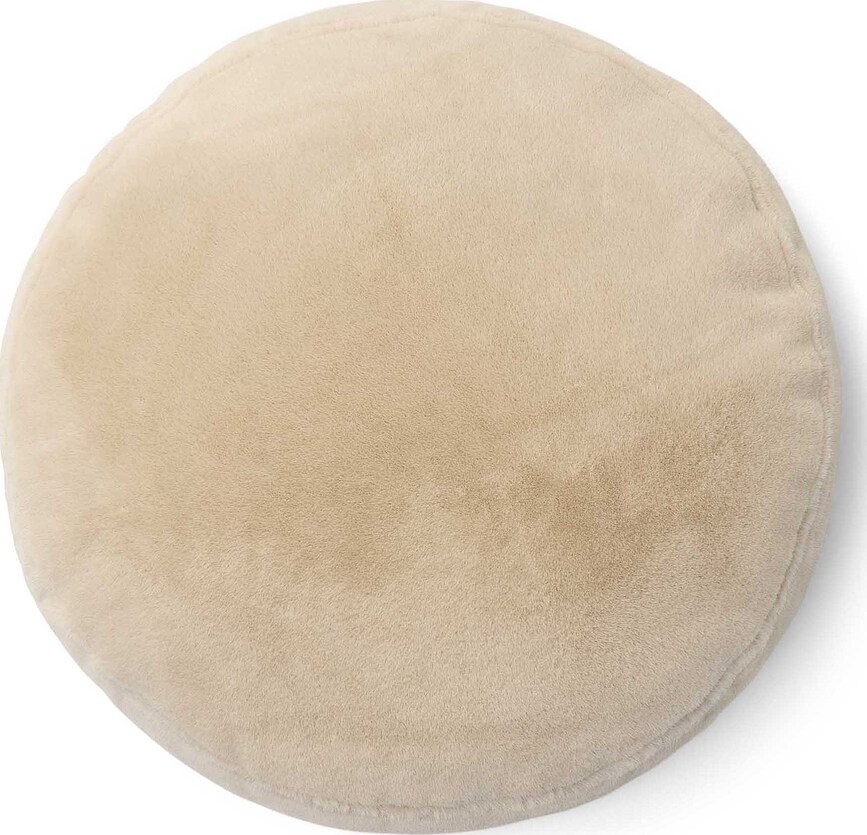 Mads Furry Decorative cushion 45 cm round beige