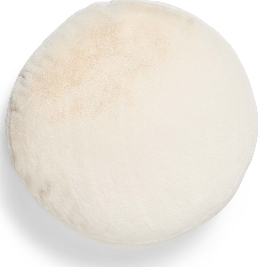 Mads Furry Jastuk dekorativni okrugli 45 cm vanilija