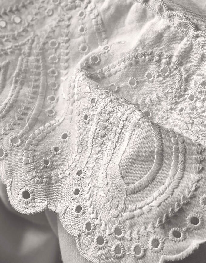 Maen Parure de Lit avec rabat, 240 x 220 cm, blanche, 2 taies d'oreiller 60 x 70 cm