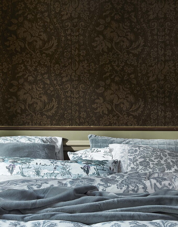 Maere Posteljina 200x220 cm plava s 2 jastučnice 60x70 cm preklop zatvaranje