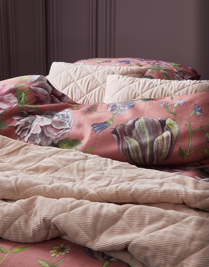 Colcha Billie, 270 x 265 cm, rosa empolvado