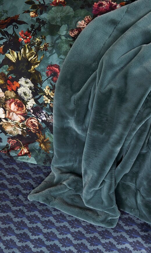 Manta de pelo Furry, 150 x 200 cm, beige