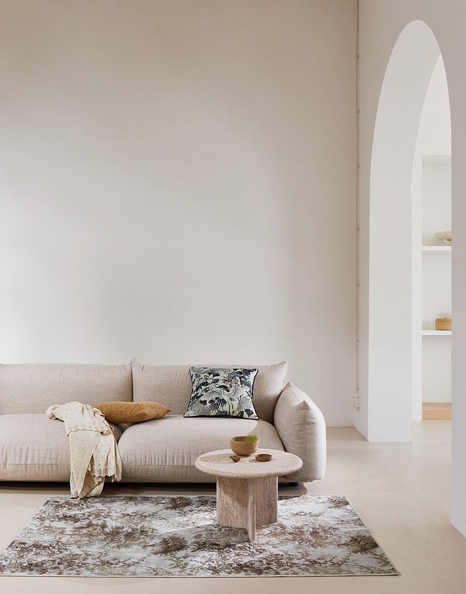 Manta Knitted Ajour de punto, 130 x 170 cm, amarilla