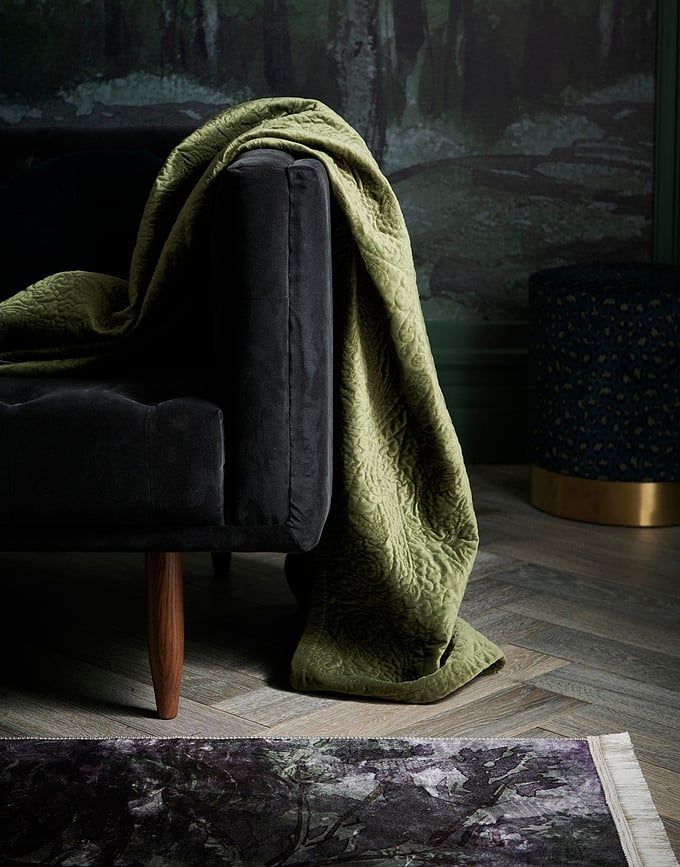 Colcha Roeby, 220 x 265 cm, verde