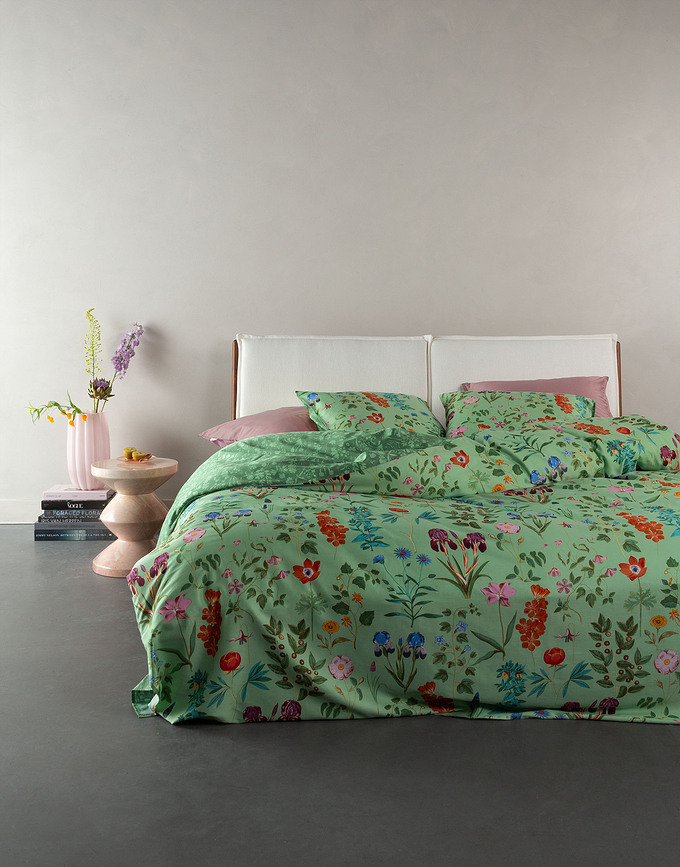 Marigold Taies d'oreiller 50 x 70 cm, vert clair, Lot de 2