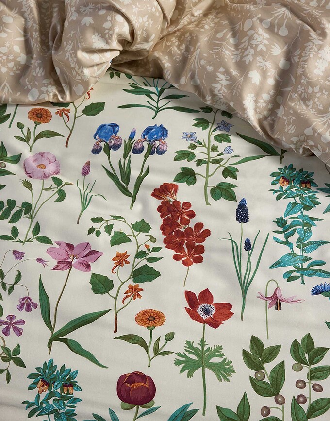 Marigold Σετ Παπλωματοθήκης, 140 x 200 cm, βανίλια, με Μαξιλαροθήκη 70 x 90 cm, κλείσιμο φάκελος