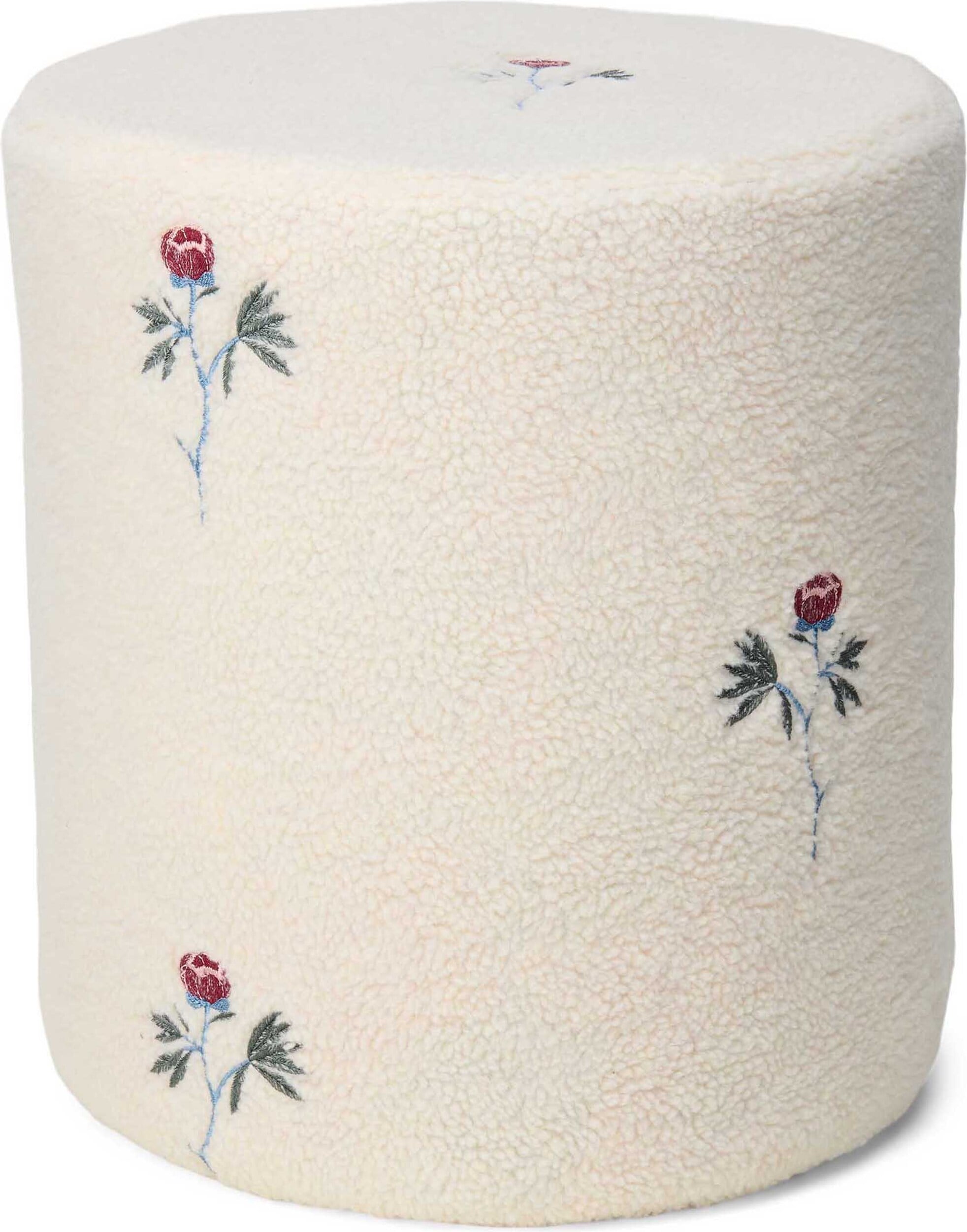 Marisol Pouf 40 cm vanillefarbig