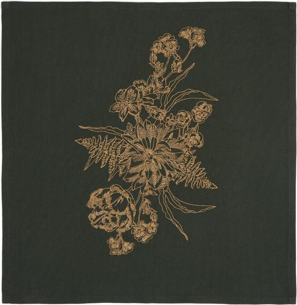 Masterpiece Serviette 45 x 45 cm dunkelgrün