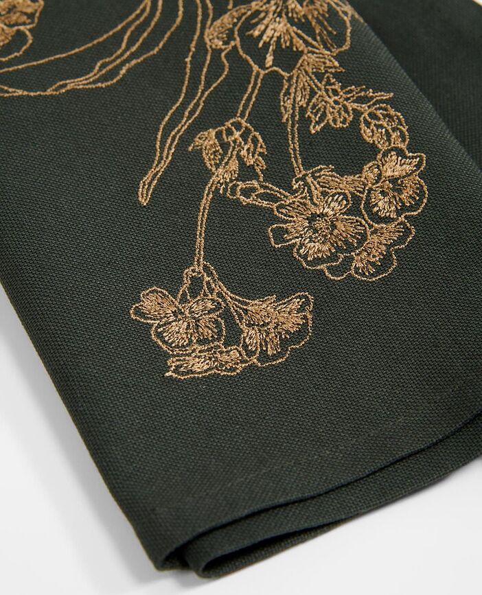 Masterpiece Serviette de Table, 45 x 45 cm, verte foncée