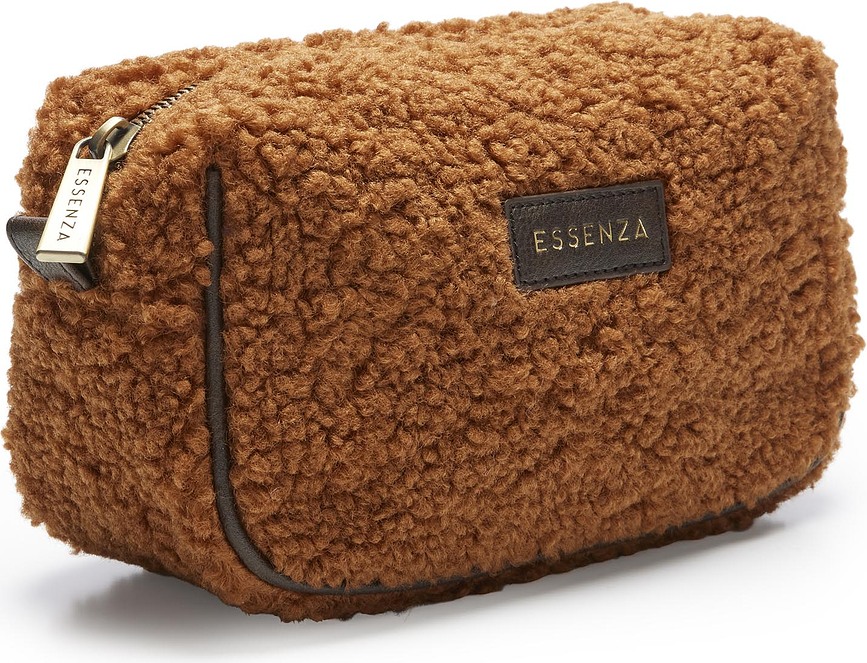 Megan Kozmetična torbica teddy, rjava