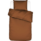 Minte Bedding 135 x 200 cm brown with pillowcase 80 x 80 cm