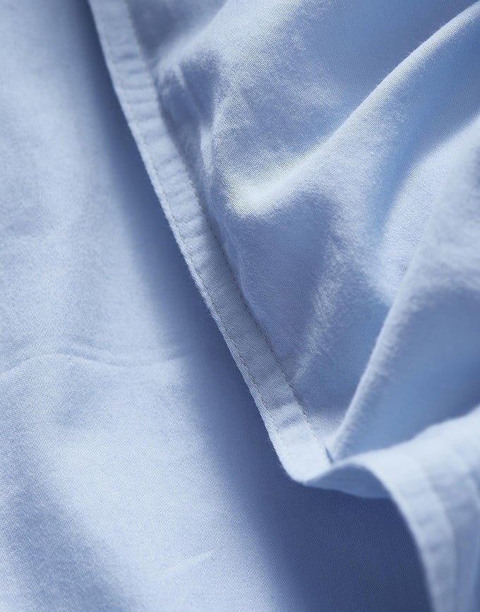 Minte Posteljnina, 200 x 220 cm, svetlo modra, zapiranje na preklop, z 2 prevlekama za vzglavnik 60 x 70 cm