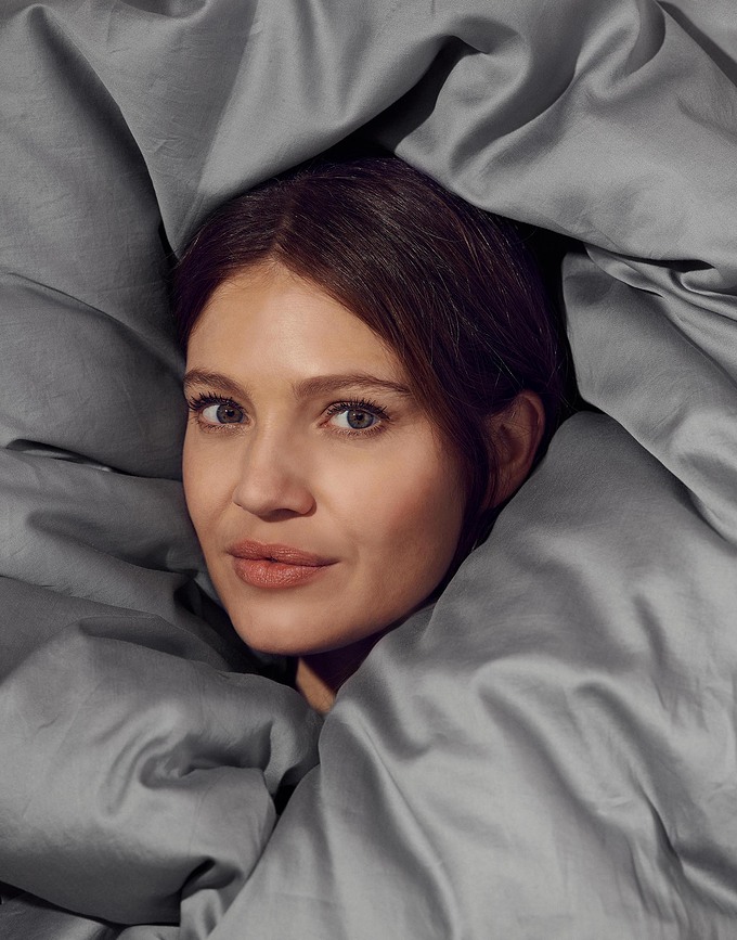 Minte Prevleka za odejo, 160 x 200 cm, temno siva