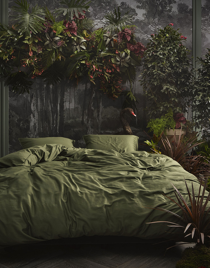 Minte Prevleka za vzglavnik, 60 x 70 cm, zelena