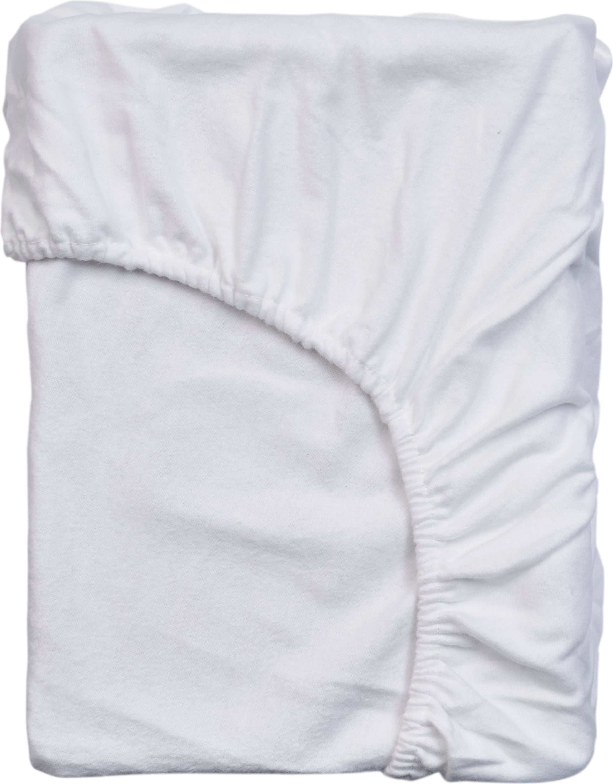 Molton Bettlaken mit Gummizug 80 x 200 cm weiß
