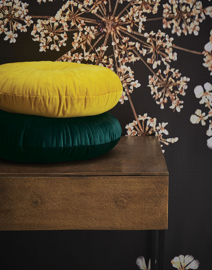 Naina Coussin, rose foncé