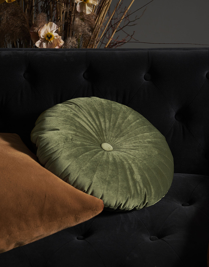 Naina Coussin, rose foncé