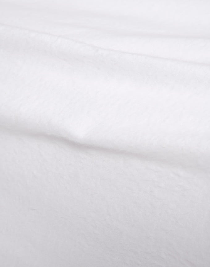 Molton Rjuha z elastiko, 160 x 220 cm, bela