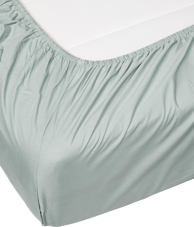 Premium Percale Napenjalna rjuha, 90 x 210 cm, sivo-bež