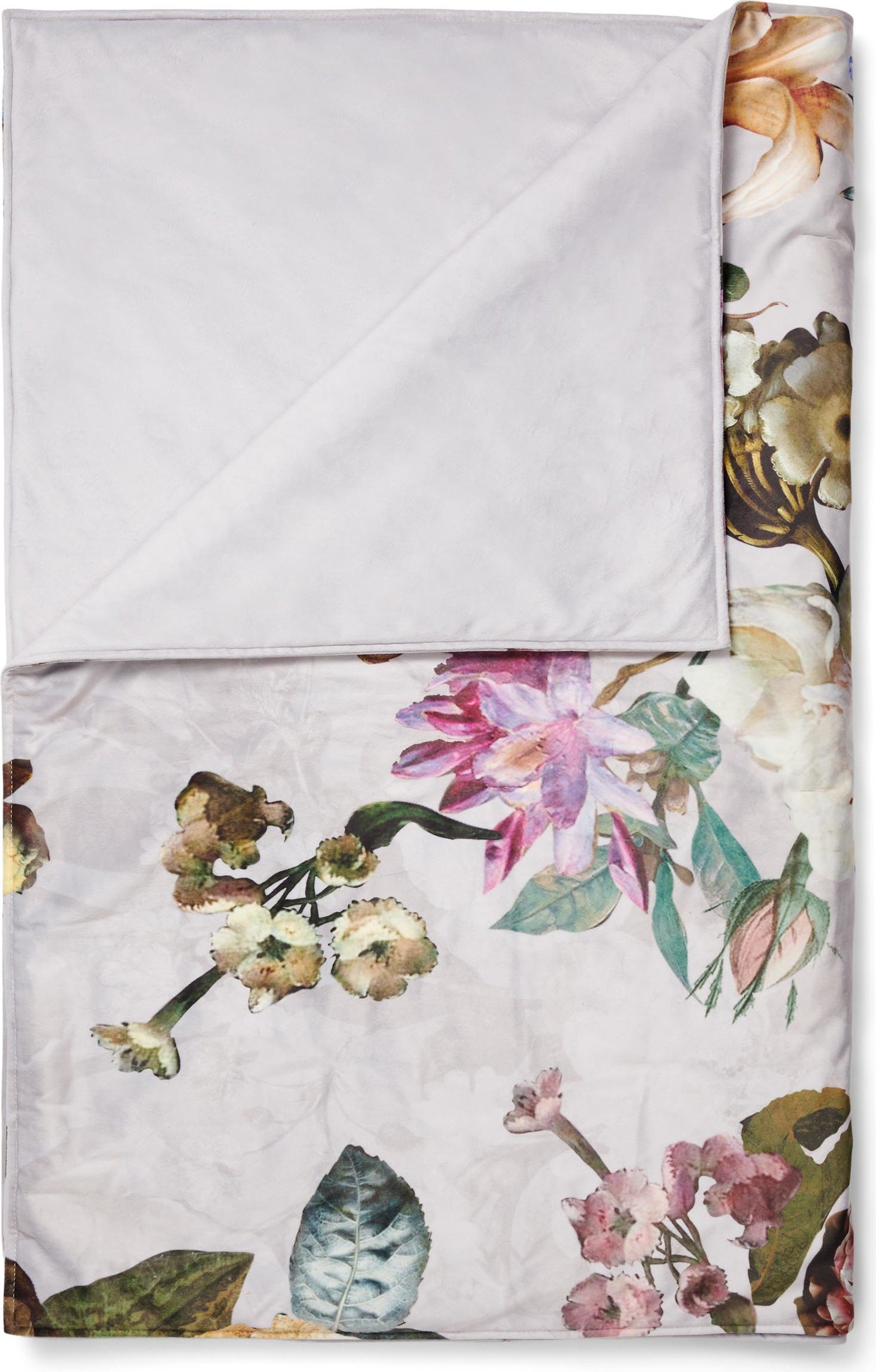 Narzuta Fleur 270 x 265 cm jasnoszara