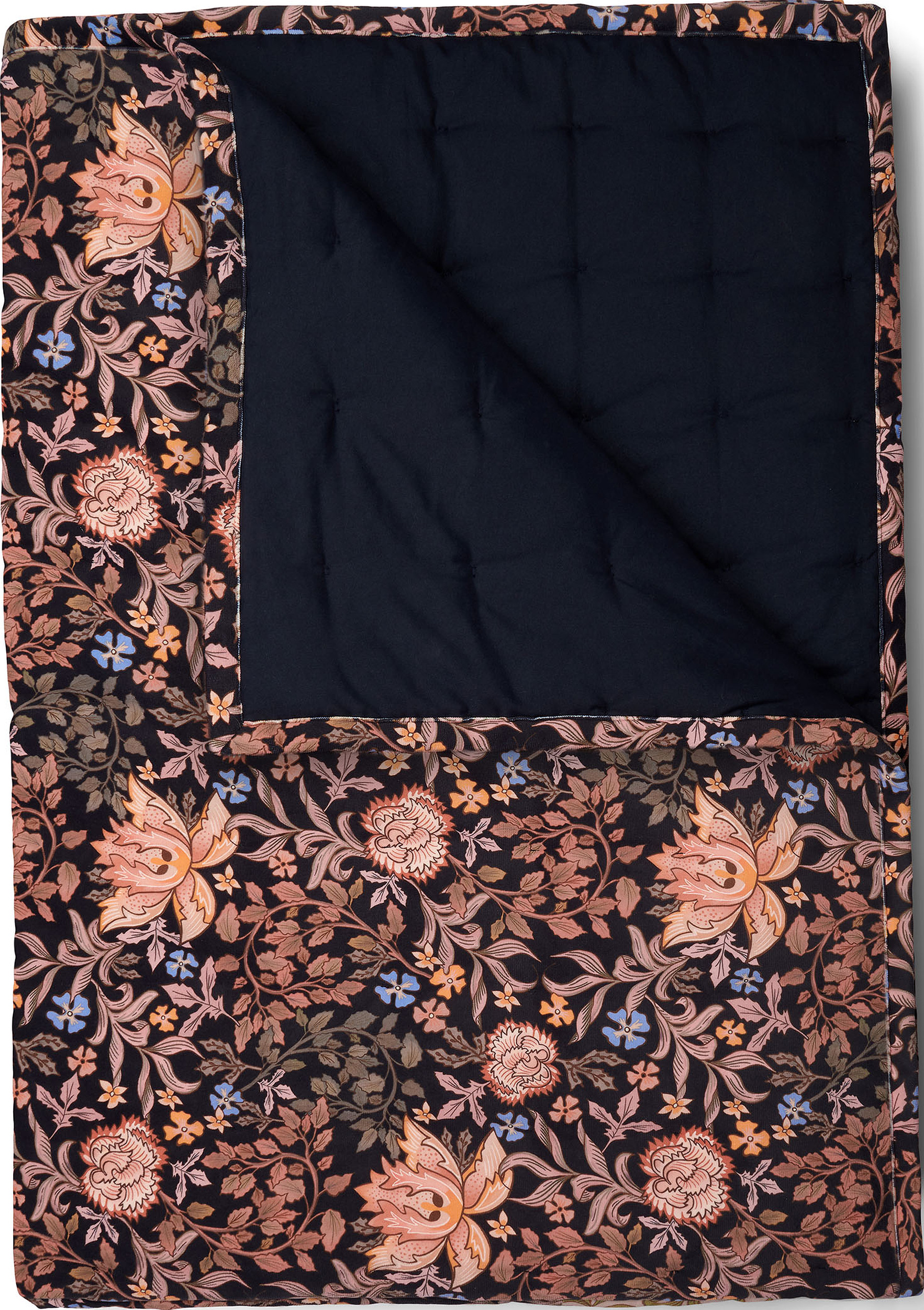 Narzuta Ophelia 240 x 100 cm granatowa