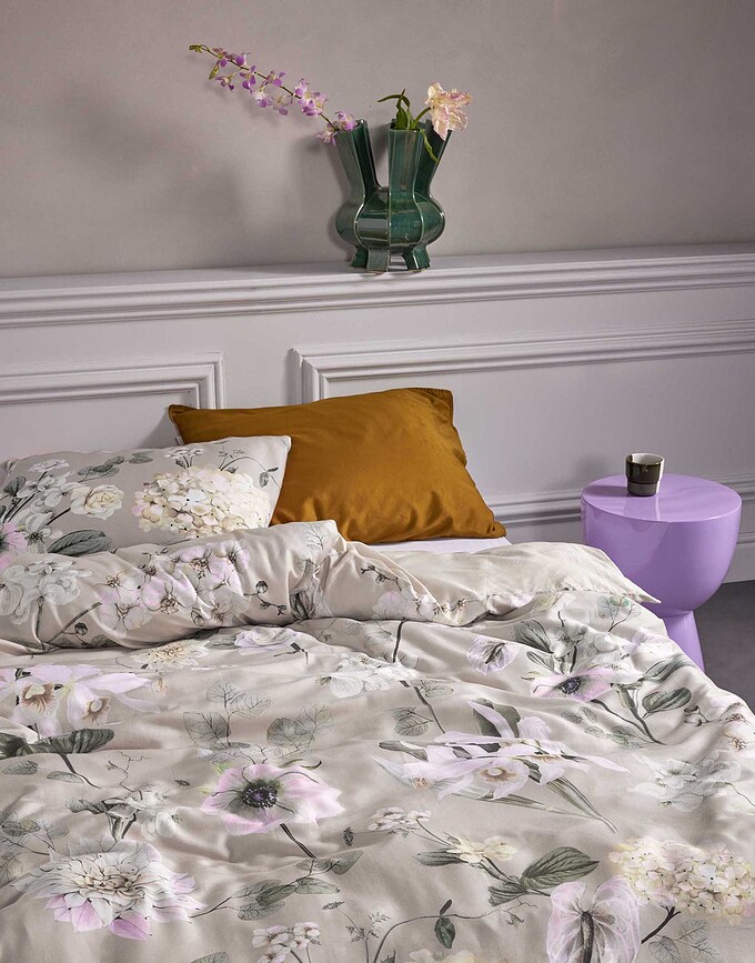 Noe Σετ Παπλωματοθήκης, μπεζ, 200 x 220 cm, με 2 μαξιλαροθήκες 60 x 70 cm, κλείσιμο φάκελος, 3 τμχ