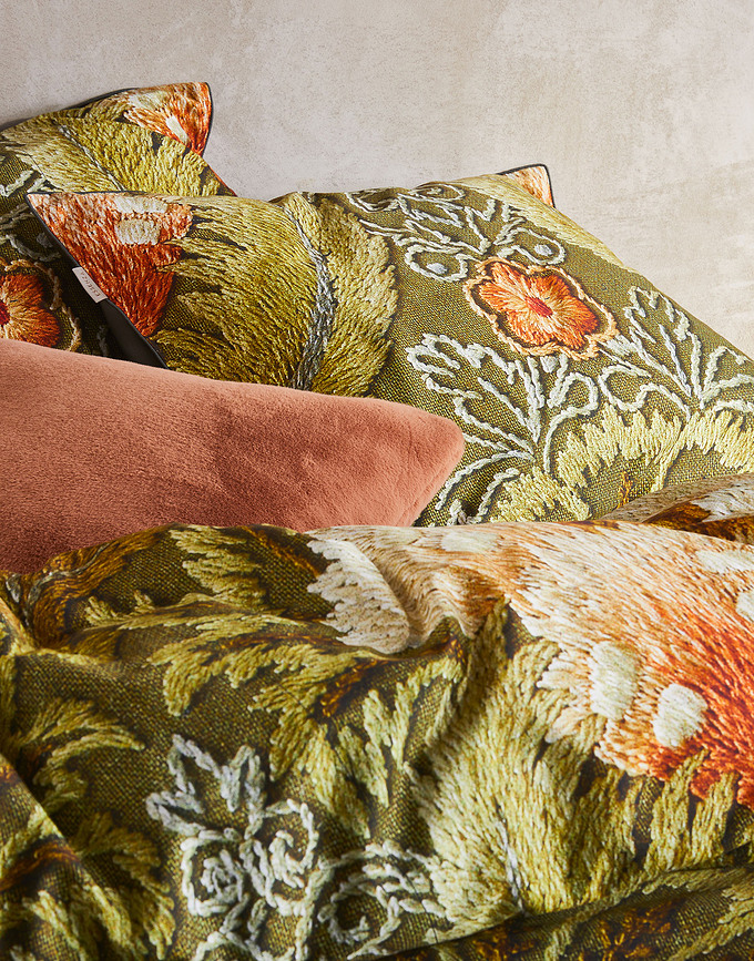 Noma Navlaka za Poplun na patentni zatvarač 135 x 200 cm zelena s jastučnicom 60 x 80 cm