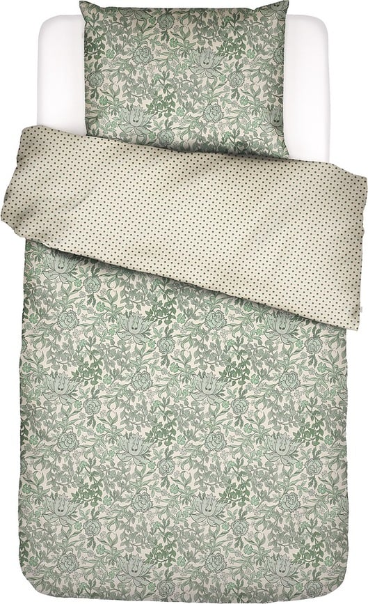 Ophelia Posteljina 155x220 cm zelena s patentnim zatvaračem s jastučnicom 80x80 cm