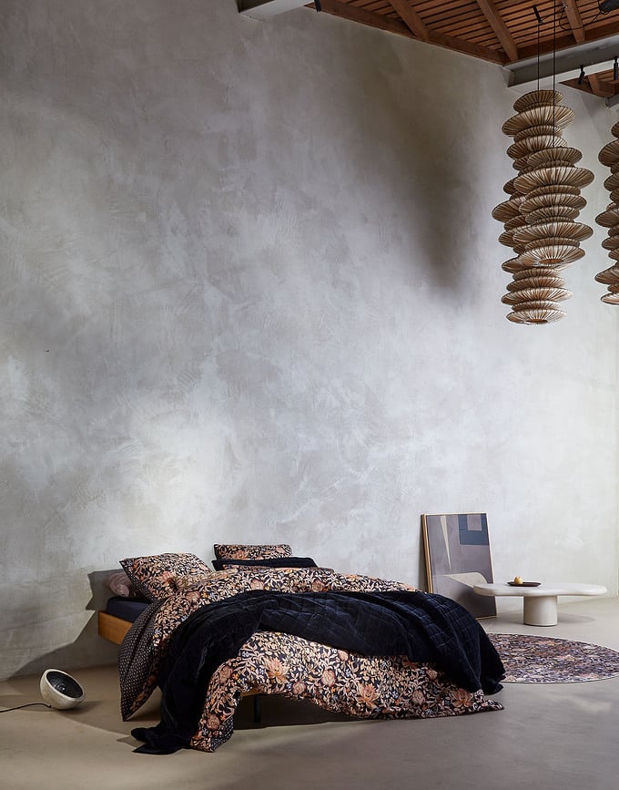 Ophelia Posteljina s patentnim zatvaračem 200x200 cm tamnoplava 2 jastučnice 70x90 cm