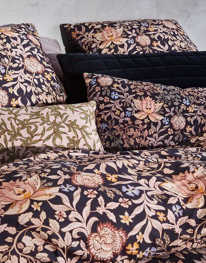 Ophelia Posteljina s patentnim zatvaračem 200x200 cm tamnoplava 2 jastučnice 70x90 cm