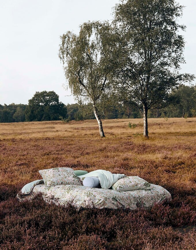 Ophelia Posteljina svijetlo plava 260x220 cm s 2 jastučnice 60x70 cm na preklop