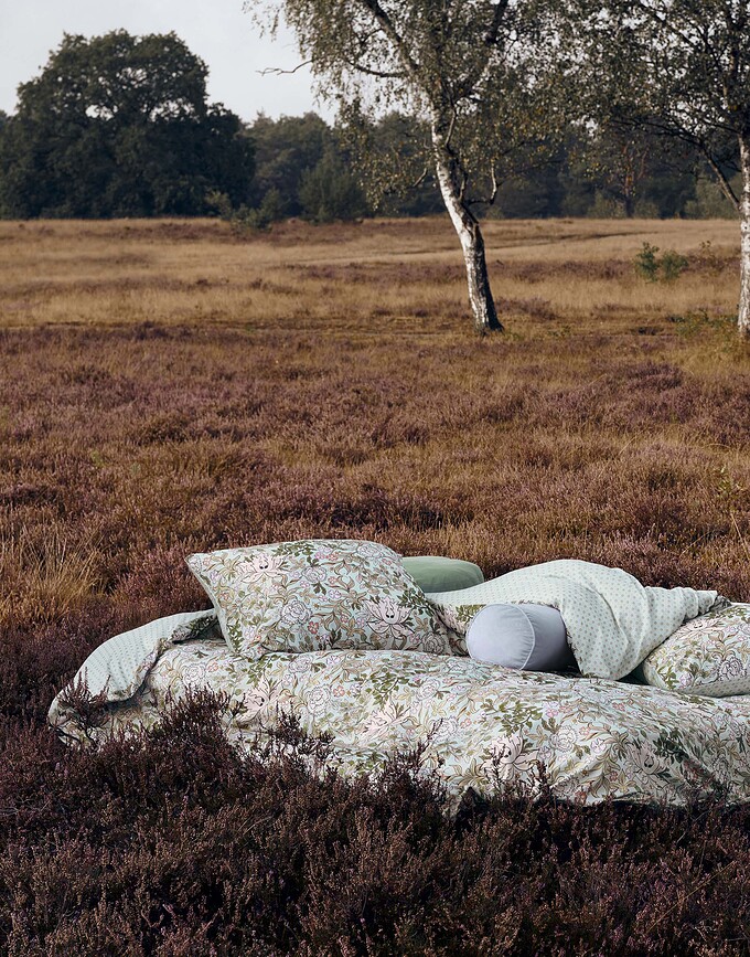 Ophelia Posteljnina zapiranje na preklop, 260 x 220 cm, svetlo modra, z 2 prevlekama za vzglavnik 60 x 70 cm