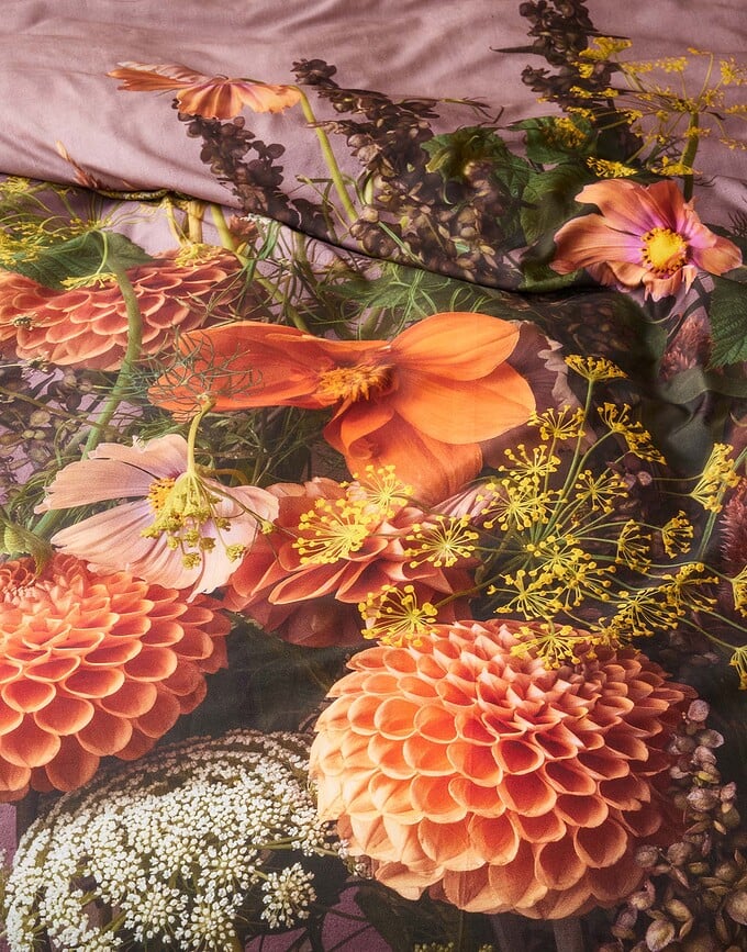 Phaea Posteljina s patentnim zatvaračem 155x220 cm prljavo ružičasta s jastučnicom 80x80 cm