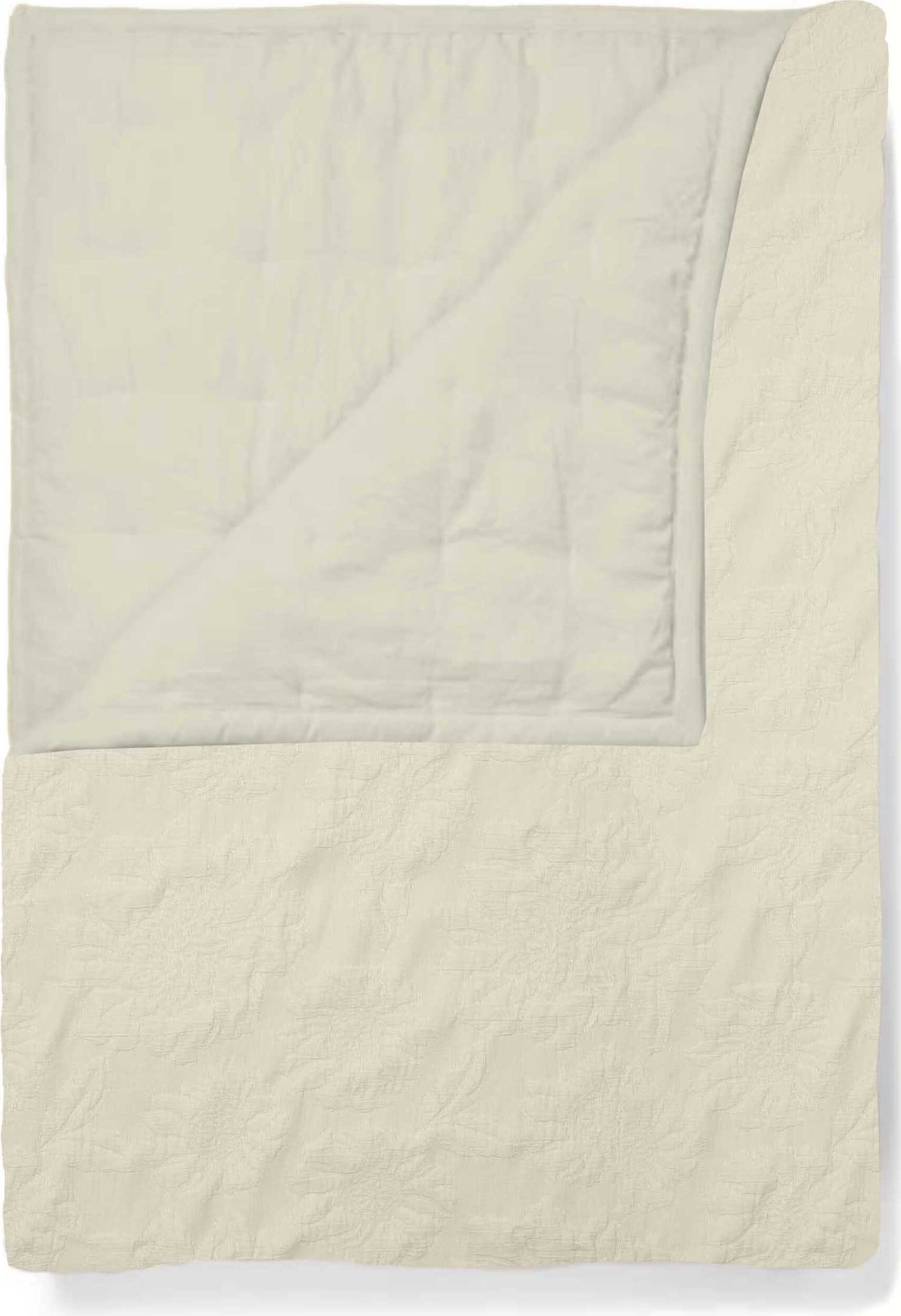 Philippine Decke 150 x 200 cm vanillefarbig