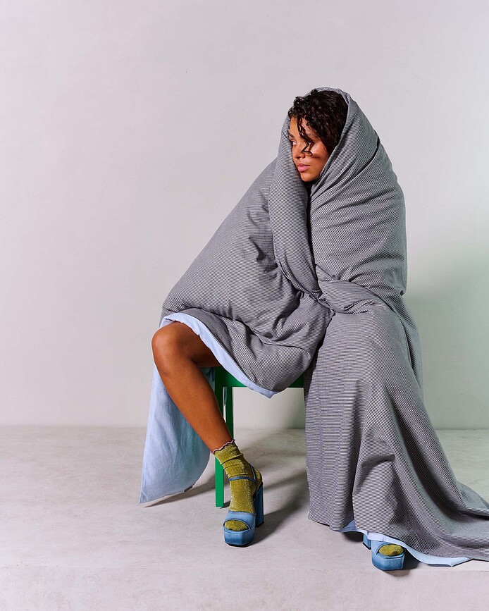 Pied de Cool Prevleka za vzglavnik, 60 x 70 cm, črna