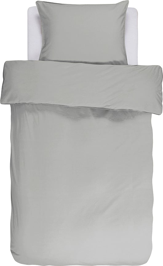 Постільна білизна Guy 135 x 200 см, сіра, з наволочкою 80 x 80 см, застібка блискавка
