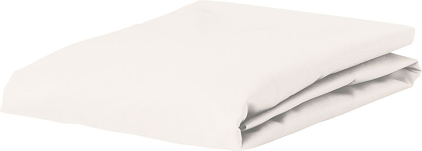 Premium Percale Bettlaken mit Gummizug 100 x 200 cm cremefarbig