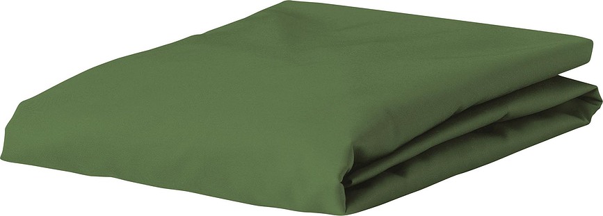 Premium Percale Bettlaken mit Gummizug 100 x 200 cm grün