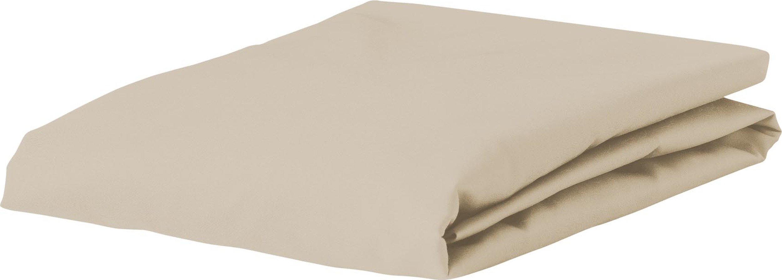 Prześcieradło z gumką Premium Percale 160 x 210 cm szarobeżowe