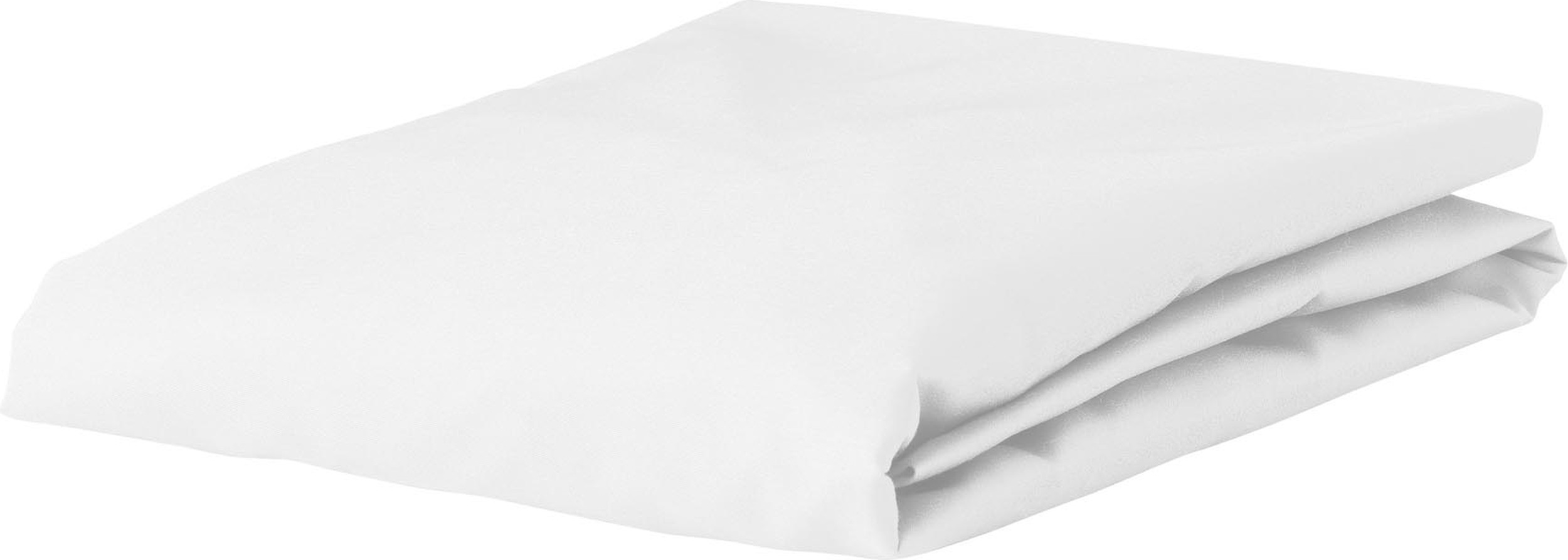 Prześcieradło z gumką Satin 90 x 210 cm białe