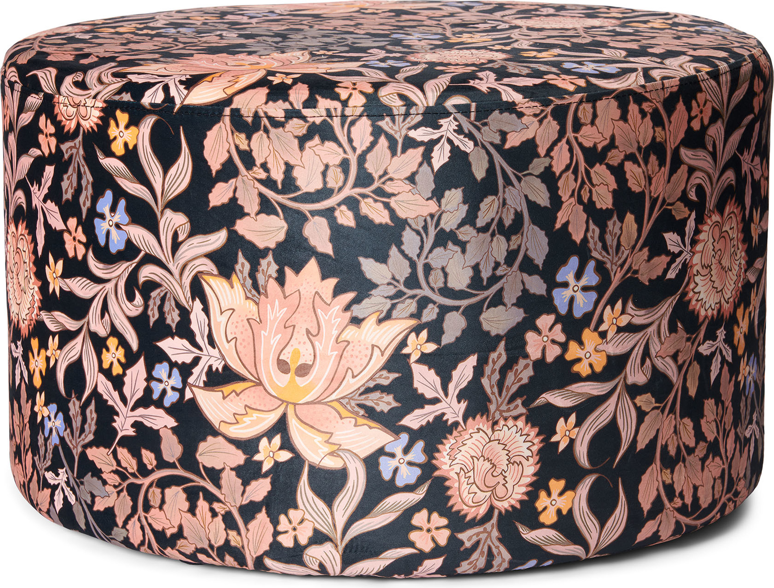 Puf Ophelia 60 cm granatowy