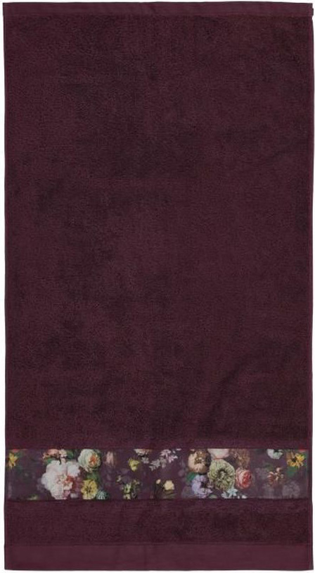 Ręcznik Fleur 60 x 110 cm śliwkowy